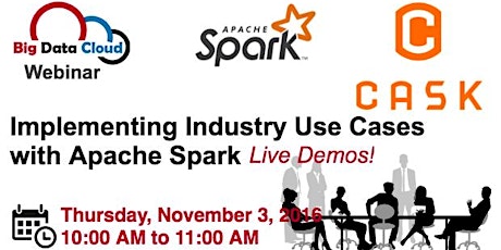 Implementing Industry Use Cases with Apache Spark - Live Demos! primary image