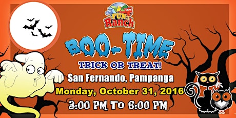 Boo! Time Trick or Treat 2016 Pampanga primary image