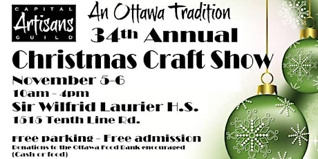 34th Annual Christmas Craft Show – An Ottawa Tradition primary image