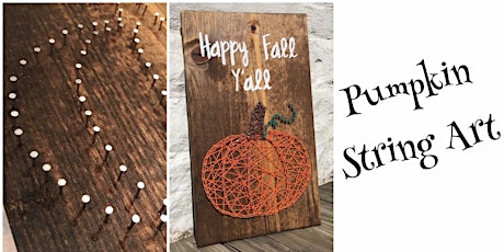 Pumpkin String Art Sign primary image