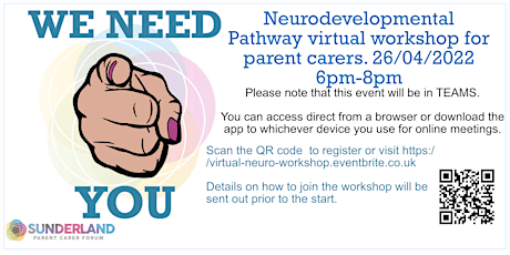 (Virtual)Neurodevelopmental Pathway Parent Carer Workshop primary image