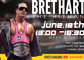 Bret Hart live meet and greet tickets
