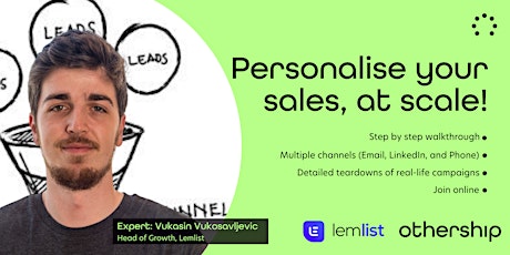 Personalise your sales, at scale! tickets