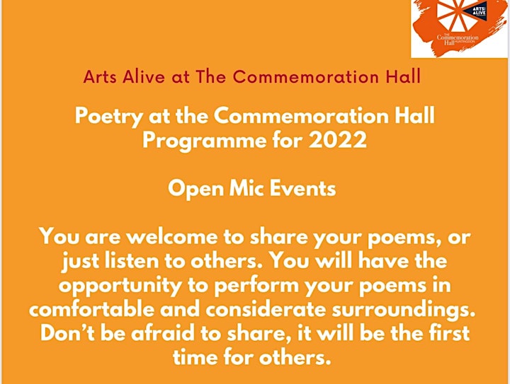 Open Mic Poetry Event - All welcome.   Guest Poet is Fay Roberts image