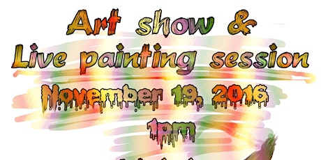 Art show and live painting session primary image