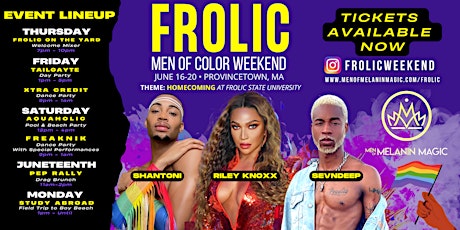 FROLIC: Men Of Color Weekend tickets