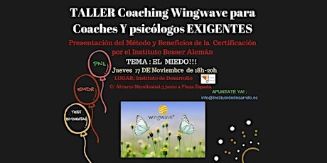 Imagen principal de TALLER Coaching EMOCIONAL (Wingwave) para Coaches Y psicólogos EXIGENTES