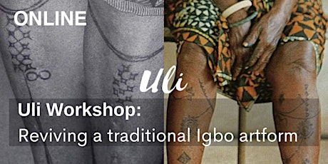 Virtual Uli Workshop - Learn to draw Uli ( A Traditional Igbo Art Form)