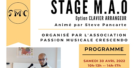 STAGE M.A.O. - 1ère édition - option Clavier Arrangeur - Steve PANCARTE/PMC