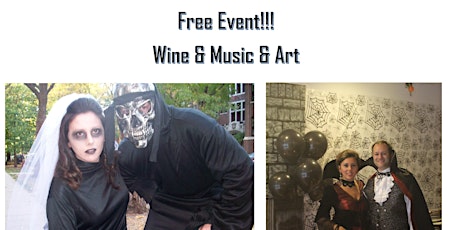 Halloween Party/ Artist Closing Reception / Wine & Music & ART / Free Event primary image