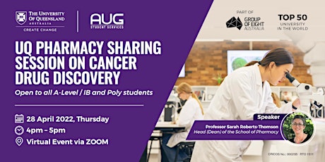 UQ Pharmacy Sharing Session on Cancer Drug Discovery