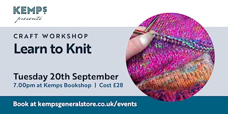 Workshop - Learn to Knit with Hermione tickets