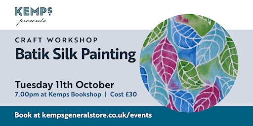 Workshop - Batik Silk Painting with Hermione primary image