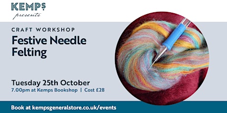 Workshop - Festive Needle Felting with Hermione tickets