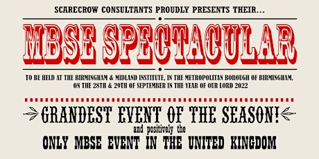Scarecrow's MBSE Spectacular tickets