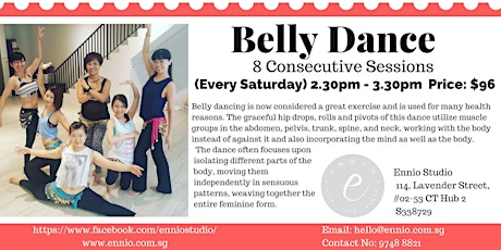 Belly Dance 8 Consecutive Sessions at $96 primary image