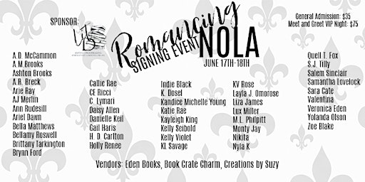 Romancing Nola Signing Event primary image