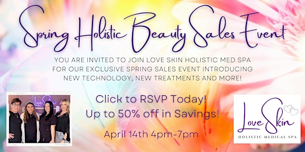 Spring Holistic Beauty Sales Event