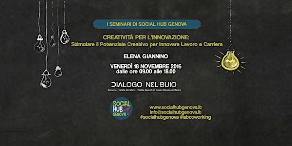 Seminari di Social Hub Genova: Creatività per l’innovazione