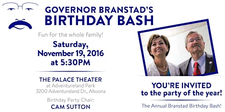 Governor Branstad's Birthday Bash primary image