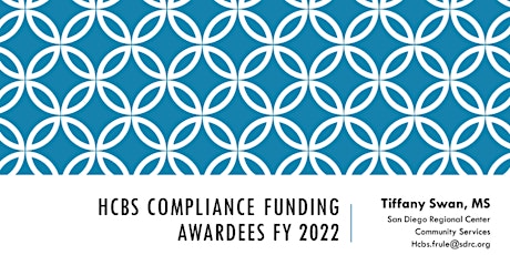 HCBS Compliance Grant Awardees FY 2022 primary image
