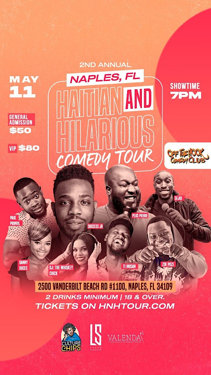 Haitian and Hilarious Comedy Tour: Naples image
