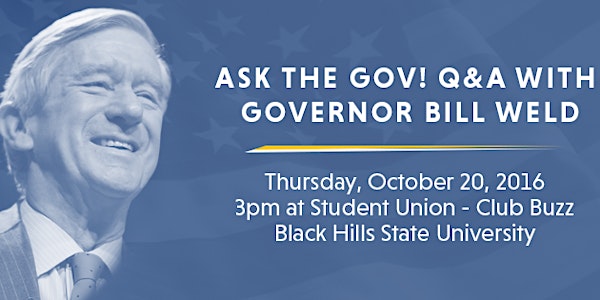 Gov. Weld at Black Hills State University
