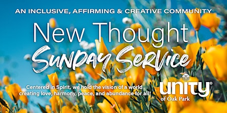 New Thought Sunday Service - An Inclusive, Affirming, Creative Community