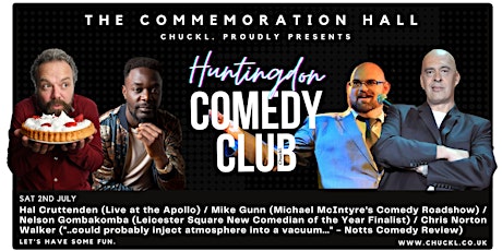 Huntingdon Comedy Club with Hal Cruttenden tickets