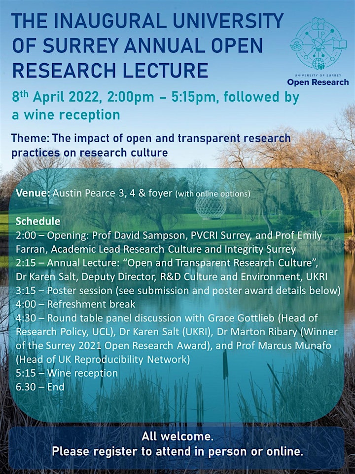 The inaugural University of Surrey Annual Open Research Lecture image