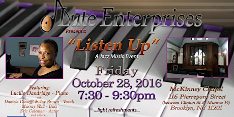 "Listen Up" A Jazz Music Event primary image