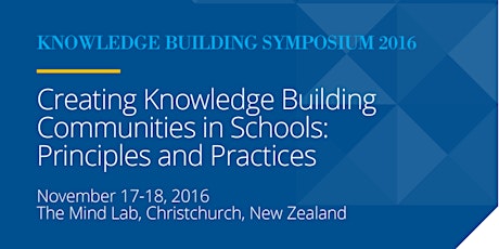 Knowledge Building Symposium 2016 primary image