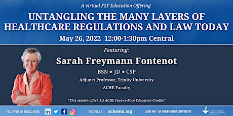 Untangling the Many Layers of Healthcare Regulations and Law Today tickets