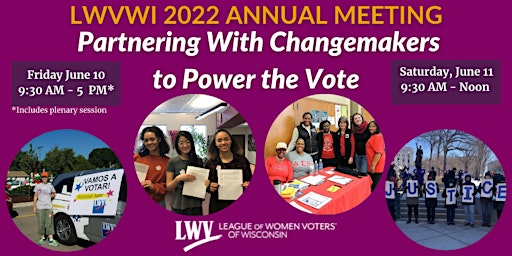 IN PERSON LWVWI 2022 Annual Meeting