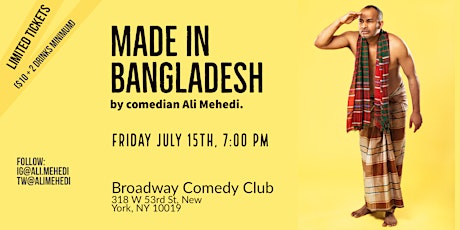 Made In Bangladesh, A Stand-up Comedy Special by Comedian Ali Mehedi tickets