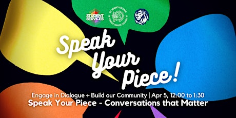 Speak Your Piece - Conversations that Matter tickets
