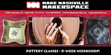 Pottery Classes:  8-week workshop
