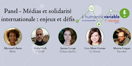 Panel - Médias et solidarité internationale: enjeux et défis primary image