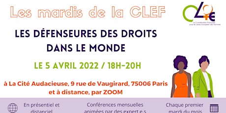 Mardi de la CLEF : Les défenseures des droits dans le monde