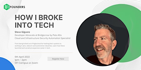 How I Broke Into Tech - Developer Advocate Steve Giguere from Bridgecrew