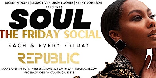 R&B SOCIAL- EACH & EVERY FRIDAY @ REPUBLIC