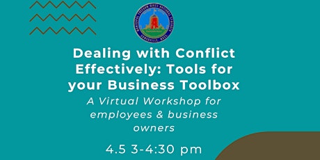 Dealing with Conflict Effectively: Tools for Your Business Toolbox.