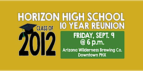 Horizon High School Reunion Class 2012