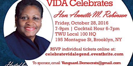A Celebration Honoring Assemblywoman Annette M. Robinson primary image