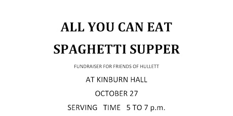 All You Can Eat Spaghetti Supper primary image