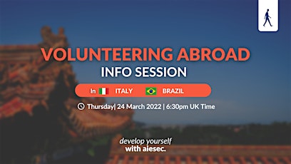 Outgoing Volunteer Exchange Programme Information Session primary image
