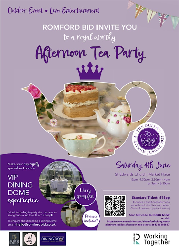 Romford BID - Queen's Platinum Jubilee - Afternoon Tea image