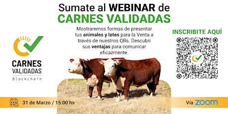 Imagen principal de Webinar Plataforma Carnes Validadas Marzo 2022