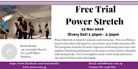 Free Trial of Power Stretch on 12 Nov (Sat) primary image