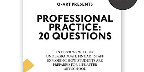 Q-Art Book Launch 'Professional Practice: 20 Questions' at Hauser & Wirth, London primary image